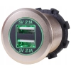 USB 5V 4,2A GNIAZDO ŁADOWARKA METALOWA 12V ZŁOTY