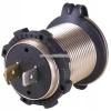 USB 5V 4,2A GNIAZDO ŁADOWARKA METALOWA 12V ZŁOTY