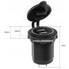 USB 5V 4,2A GNIAZDO ŁADOWARKA METALOWA 12V ZŁOTY