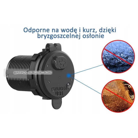 USB 3.0 QUICK CHARGE WOLTOMIERZ WYŁĄCZNIK N
