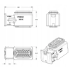 WTYK KOSTKA HDSC1,5 SCANIA DAF CZUJNIKI 12 PIN