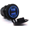 USB 4,2A+WOLTOMIERZ 6-30V+GNIAZDO ZAPALNICZKI NIEB