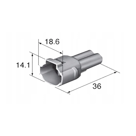 GNIAZDO MT 2PIN SUMITOMO MOTOCYKLE KOSTKA TYP1