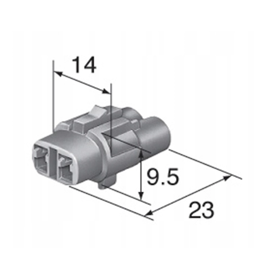 WTYK MT 2PIN SUMITOMO MOTOCYKLE KOSTKA ZLACZE TYP2