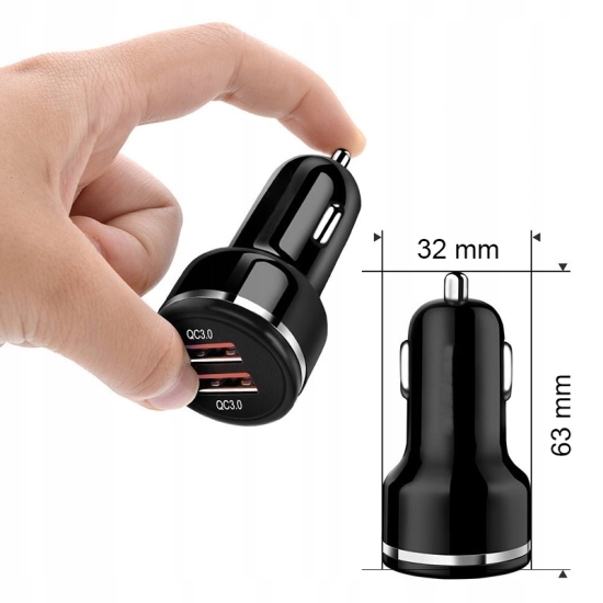 ŁADOWARKA QUICK CHARGE 3.0 SZYBKA 2 x3.1A QUALCOMM