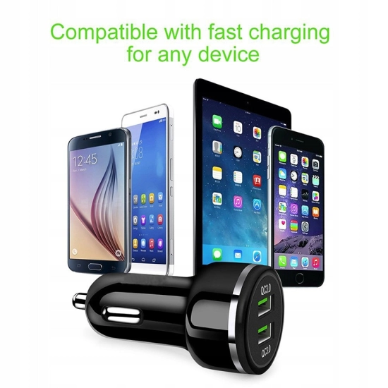 ŁADOWARKA QUICK CHARGE 3.0 SZYBKA 2 x3.1A QUALCOMM