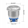 PRZYCISK WANDALOODPORNY 19mm CHWILOWY 2A/250V PŁA