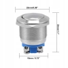 PRZYCISK WANDALOODPORNY 19mm CHWILOWY 2A/250V ZAK