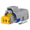 WTYK ZLACZE 2 PIN SICMA PEUGEOT CITROEN FIAT SZARA
