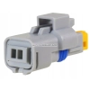WTYK ZLACZE 2 PIN SICMA PEUGEOT CITROEN FIAT SZARA