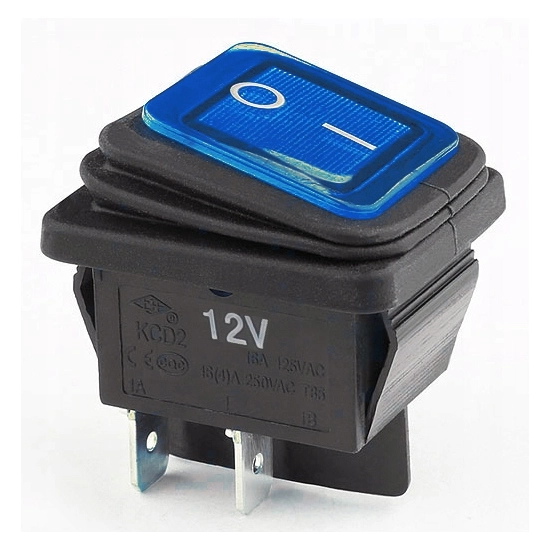 WŁĄCZNIK PRZEŁĄCZNIK HERMETYCZNY 12V IP65 BLUE PH2