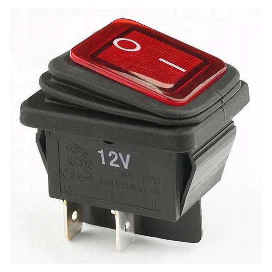 WŁĄCZNIK PRZEŁĄCZNIK HERMETYCZNY 12V IP65 RED PH2