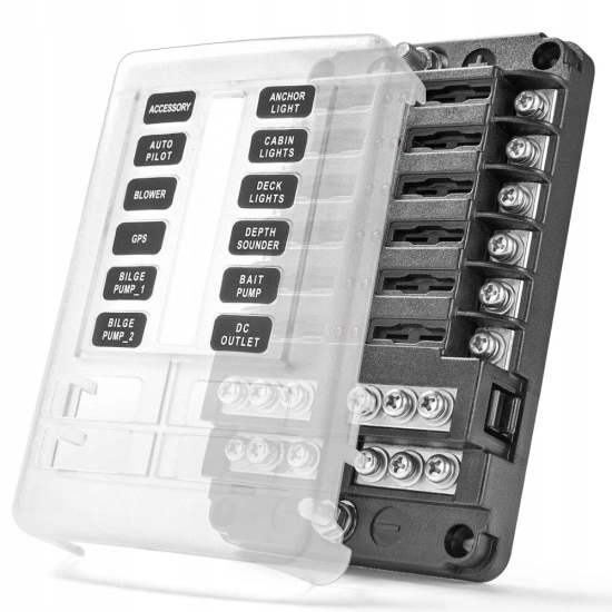 SKRZYNKA OPRAWA GNIAZDO BEZPIECZNIKOW GB-12 LED