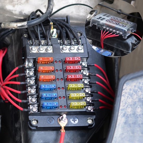 SKRZYNKA OPRAWA GNIAZDO BEZPIECZNIKOW GB-12 LED