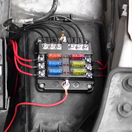 SKRZYNKA OPRAWA GNIAZDO BEZPIECZNIKOW GB-6 LED