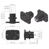GNIAZDO ZAPALNICZKI 12/24V 20A PANEL RAMKA