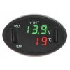 WOLTOMIERZ TERMOMETR ŁADOWARKA 2 x USB 2.1A 12/24V