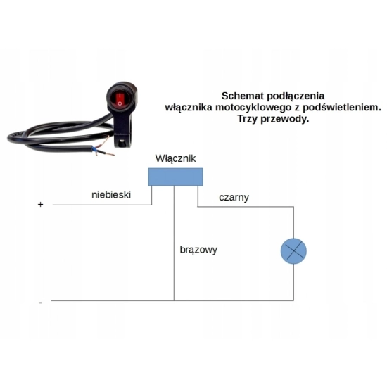 PRZELACZNIK WLACZNIK METALOWY CNC MOTOCYKLOWY N