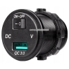 USB 3.0 QUICK CHARGE WOLTOMIERZ WYŁĄCZNIK C