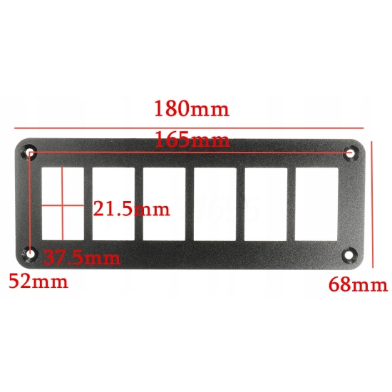 RAMKA PANEL ALUMINIUM CARLING PRZELACZNIK X6