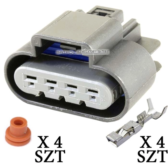 KOSTKA GT 280 DELPHI 4 PIN ZLACZE WTYK OBUDOWA