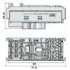 MODUŁ MTA 0101695 SKRZYNKA GNIAZDO 2x MIKRO 1xPRZE