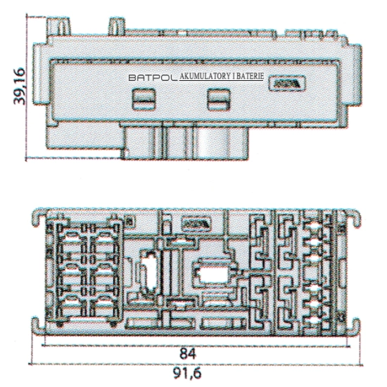 MODUŁ MTA 0101695 SKRZYNKA GNIAZDO 2x MIKRO 1xPRZE