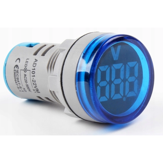 WOLTOMIERZ AC 20-500V LED 22mm MIERNIK N