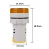 WOLTOMIERZ AC 20-500V LED 22mm MIERNIK POM