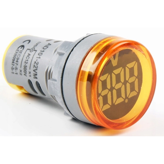WOLTOMIERZ AC 20-500V LED 22mm MIERNIK POM