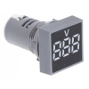 WOLTOMIERZ AC 20-500V LED 22mm MIERNIK KWADRAT B