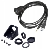PRZEDLUZACZ 2 MB GNIAZDO USB 3,0 JACK 3,5mm PANEL
