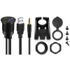 PRZEDLUZACZ 2 MB GNIAZDO USB 3,0 JACK 3,5mm PANEL