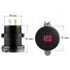 USB QUICK CHARGE 3,0 + TYP C GNIAZDO WOLTOMIERZ C