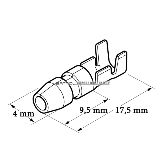 KONEKTOR MESKI FI 4 OKRAGLY 0,3-1,5+OSLONA 10 SZT