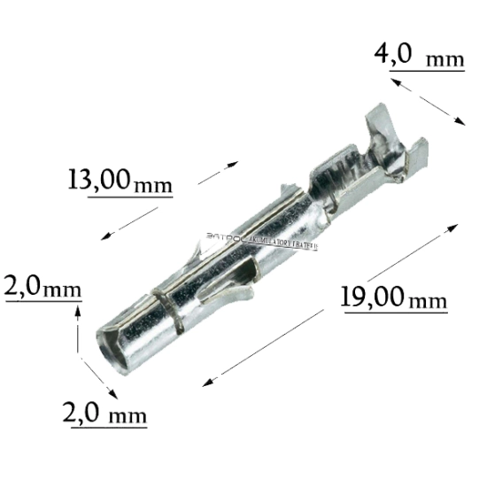 KONEKTOR PIN ZENSKI OKRAGLY MATE-N-LOCK MNL 2 SZT