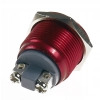 PRZYCISK WANDALOODPORNY 19mm CHWILOWY 2A/250V CZER