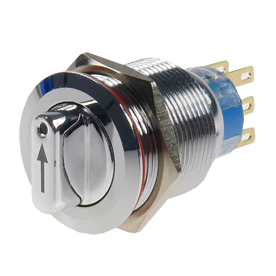 PRZELACZNIK OBROTOWY 22MM TABLICOWY 3 POZYCJE