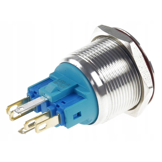PRZYCISK WANDALOODPORNY 22mm CHWILOWY 2A/250V N