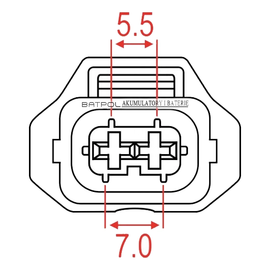 WTYK WTRYSKIWACZA Z/2 TYP DELPHI 2PIN CZARNY OPEL