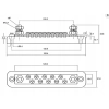 LISTWA BLOK MASY BUSBAR 150A SRUBY 12