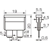 BEZPIECZNIK PLYTKOWY UNIVAL UNI VAL 19MM 3A 2SZT