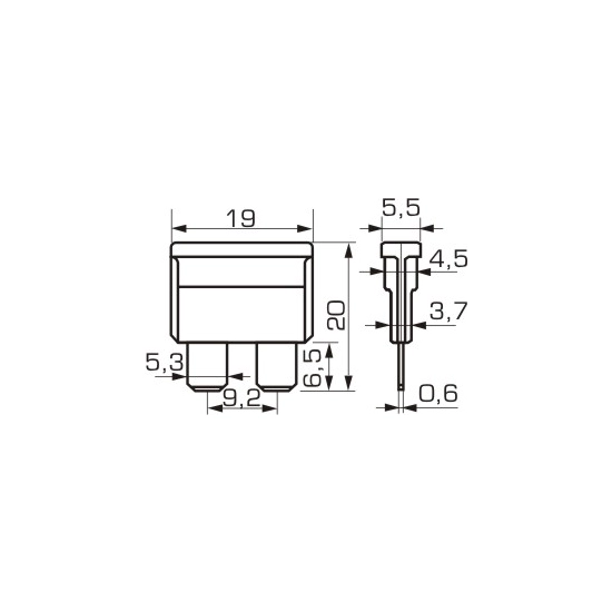 BEZPIECZNIK PLYTKOWY UNIVAL UNI VAL 19MM 3A 2SZT
