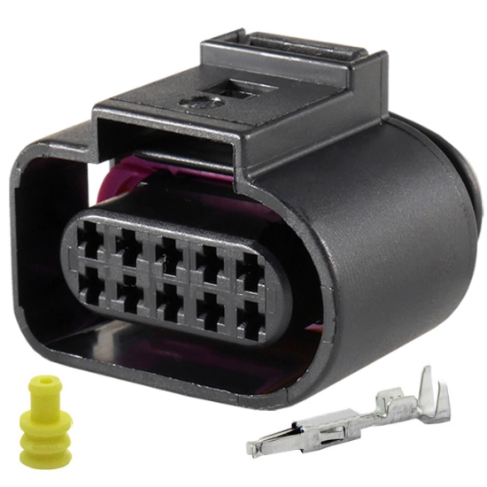 1J0973715 KOSTKA 10 PIN ZŁĄCZE WTYK GNIAZDO VW 1,5