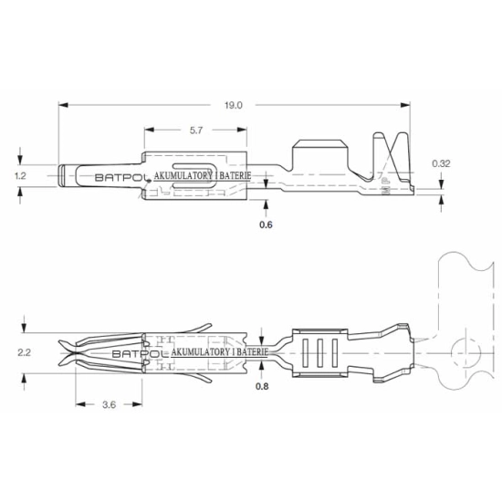 KONEKTOR PIN ZENSKI VW MT 0,5-1,0mm2 000979131E