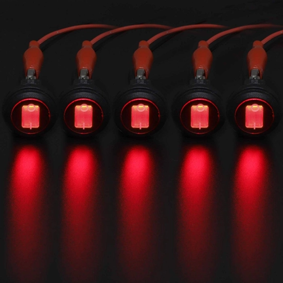 WŁĄCZNIK PRZEŁĄCZNIK HERMETYCZNY 12V IP65 RED