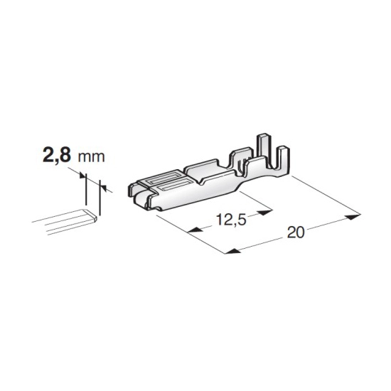 KONEKTOR PIN ZENSKI MARKII 0,5-1,50mm2 IVECO LAMP