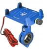 UCHWYT NA TELEFON ŁADOWARKA MOTOCYKLOWA USB 2.5A N