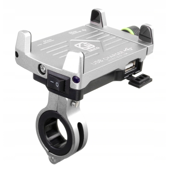 UCHWYT NA TELEFON ŁADOWARKA MOTOCYKLOWA USB 2.5A S