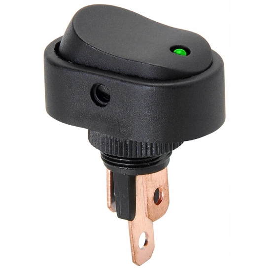 PRZELACZNIK WLACZNIK 12V 20A LED DIODA ZIELONA